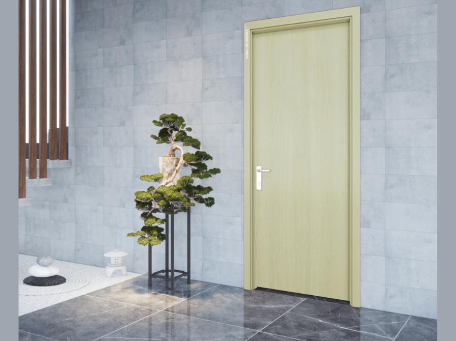 Hình ảnh cửa gỗ nhựa cánh phẳng