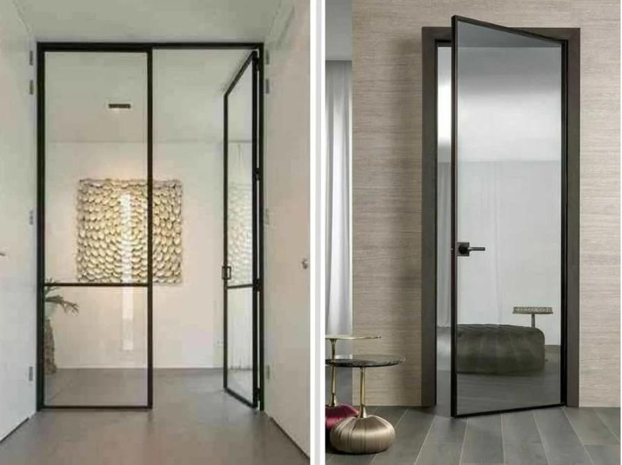 Hình ảnh sản phẩm cửa nhôm slim mở quay