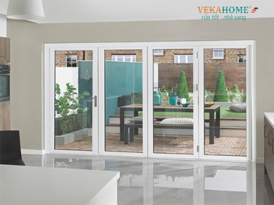 Hình ảnh bộ cửa nhôm 4 cánh