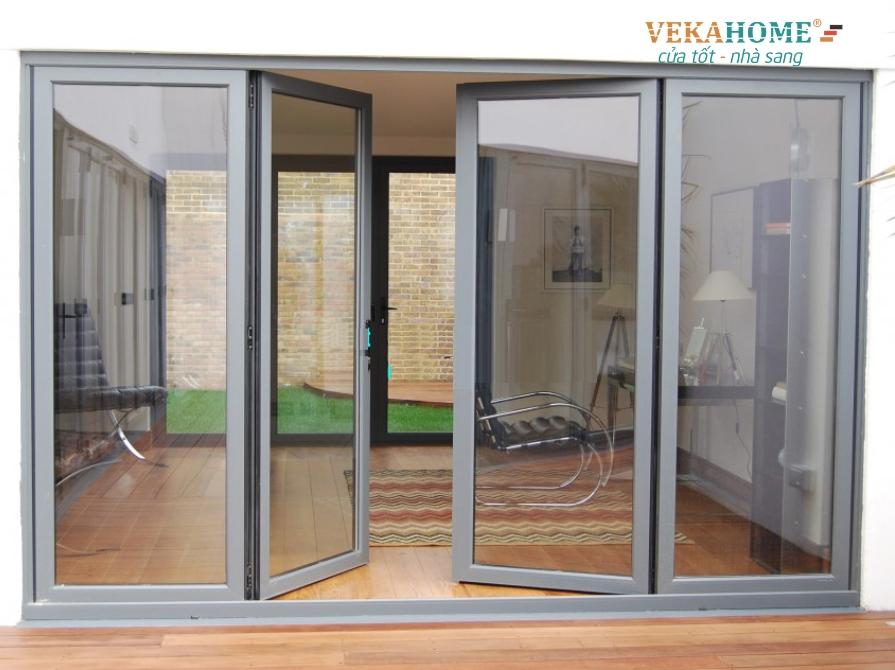 Hình ảnh bộ cửa nhôm 4 cánh