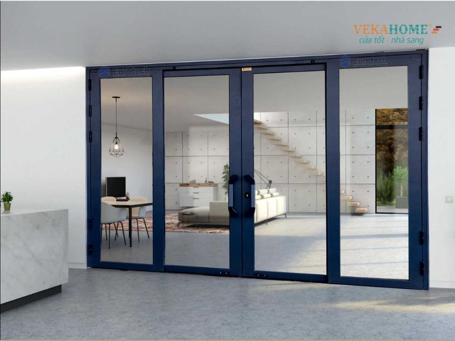 Hình ảnh bộ cửa nhôm 4 cánh