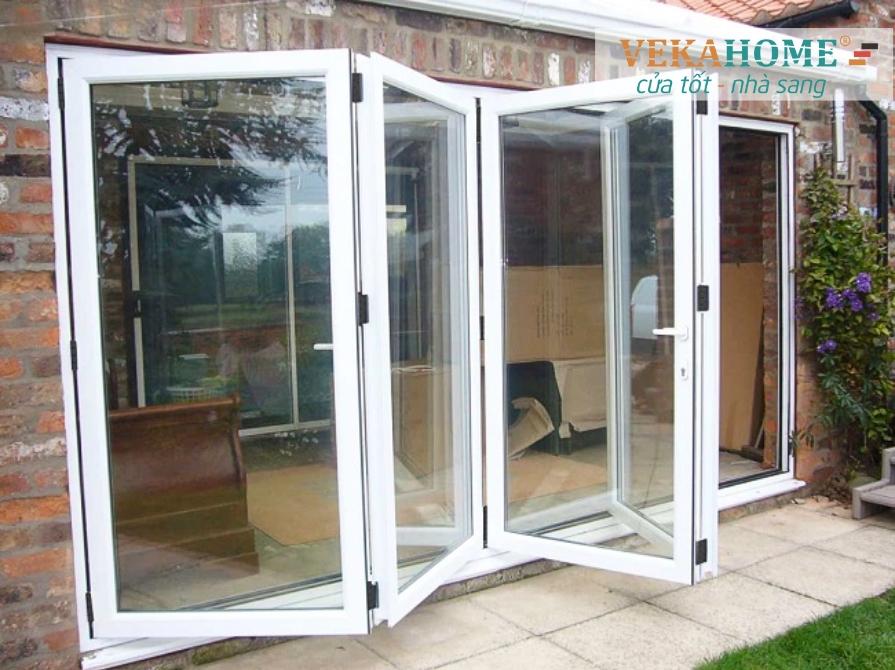 Mẫu cửa xếp trượt đẹp