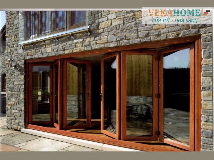 Mẫu cửa xếp trượt đẹp