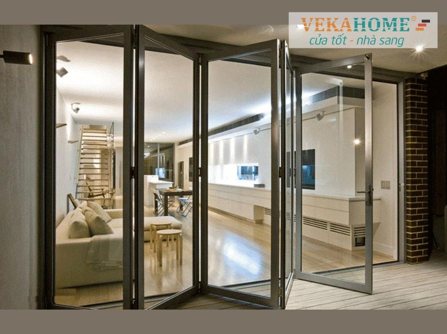 Mẫu cửa xếp trượt đẹp