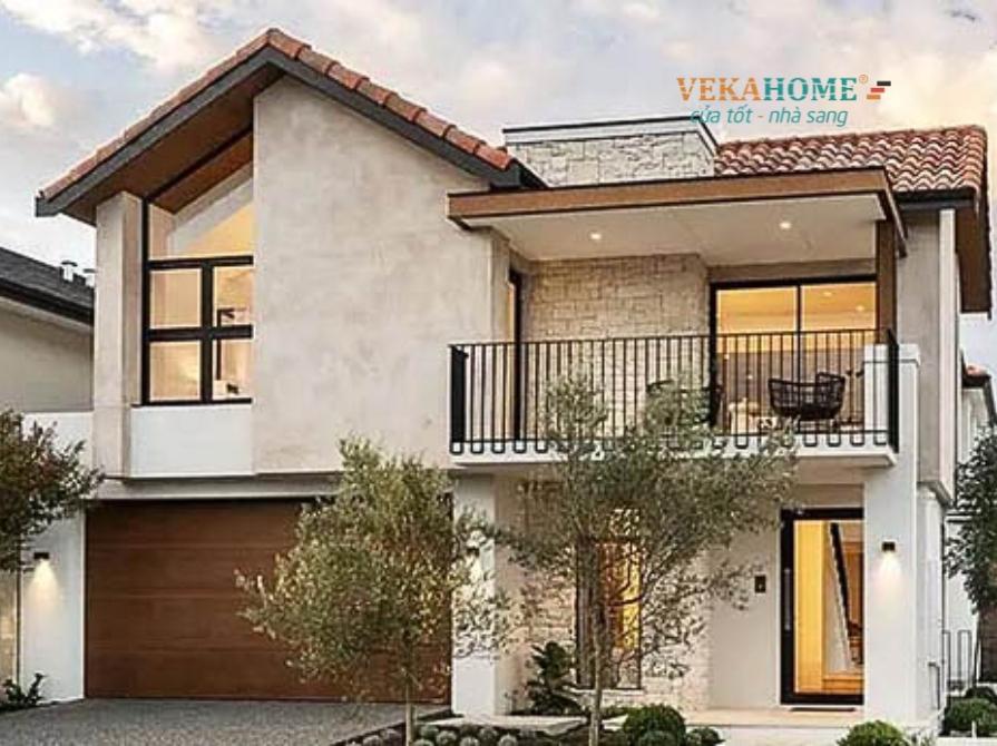 Gợi ý mẫu nhà 2 tầng đẹp ở nông thôn cho bạn