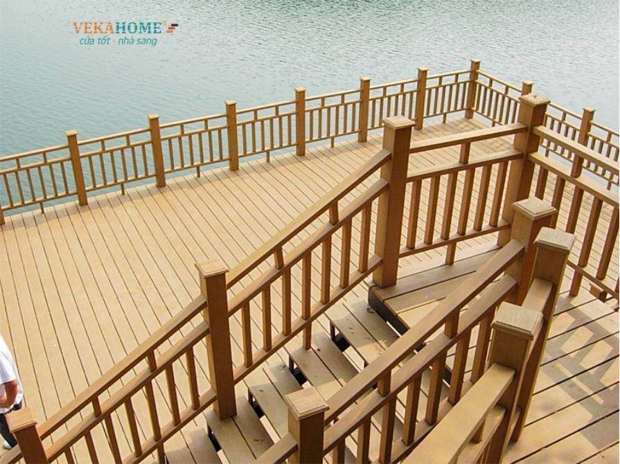 Mẫu lan can gỗ đẹp đang được ưa chuộng