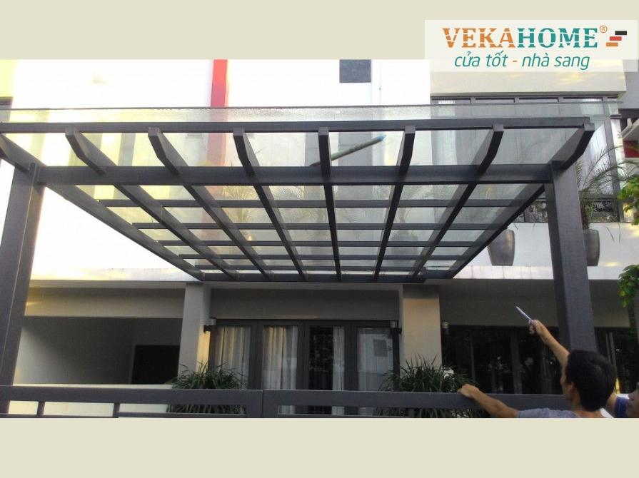 Hình ảnh mái kính cường lực đẹp